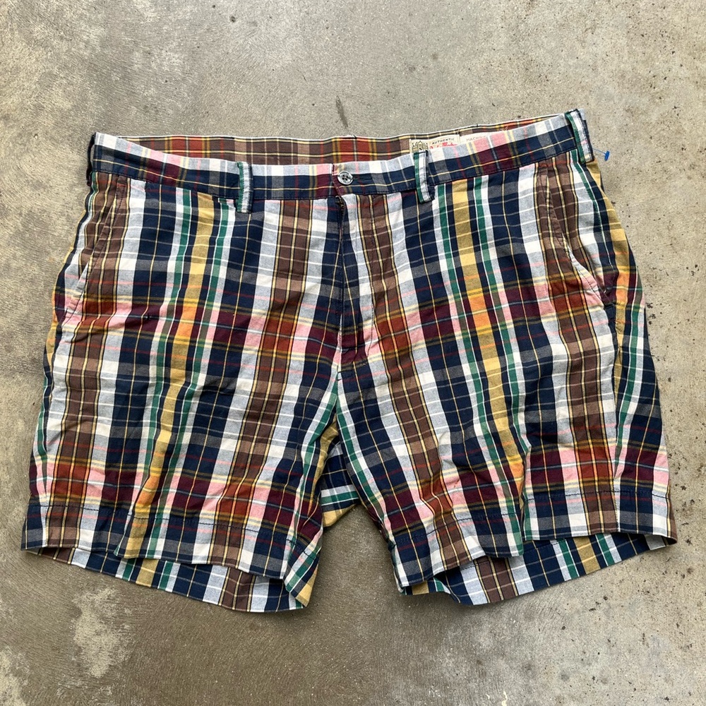 Ralph Lauren Flat Front Red and Blue Shorts